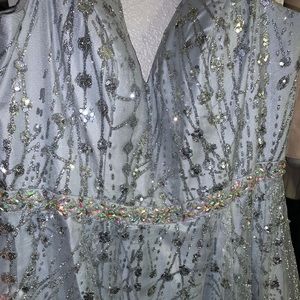 Silver sparkly dress